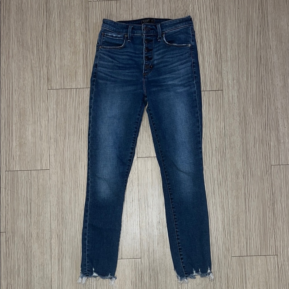 Abercrombie and Fitch Size 26 Women's Blue High-Waisted Jeans
